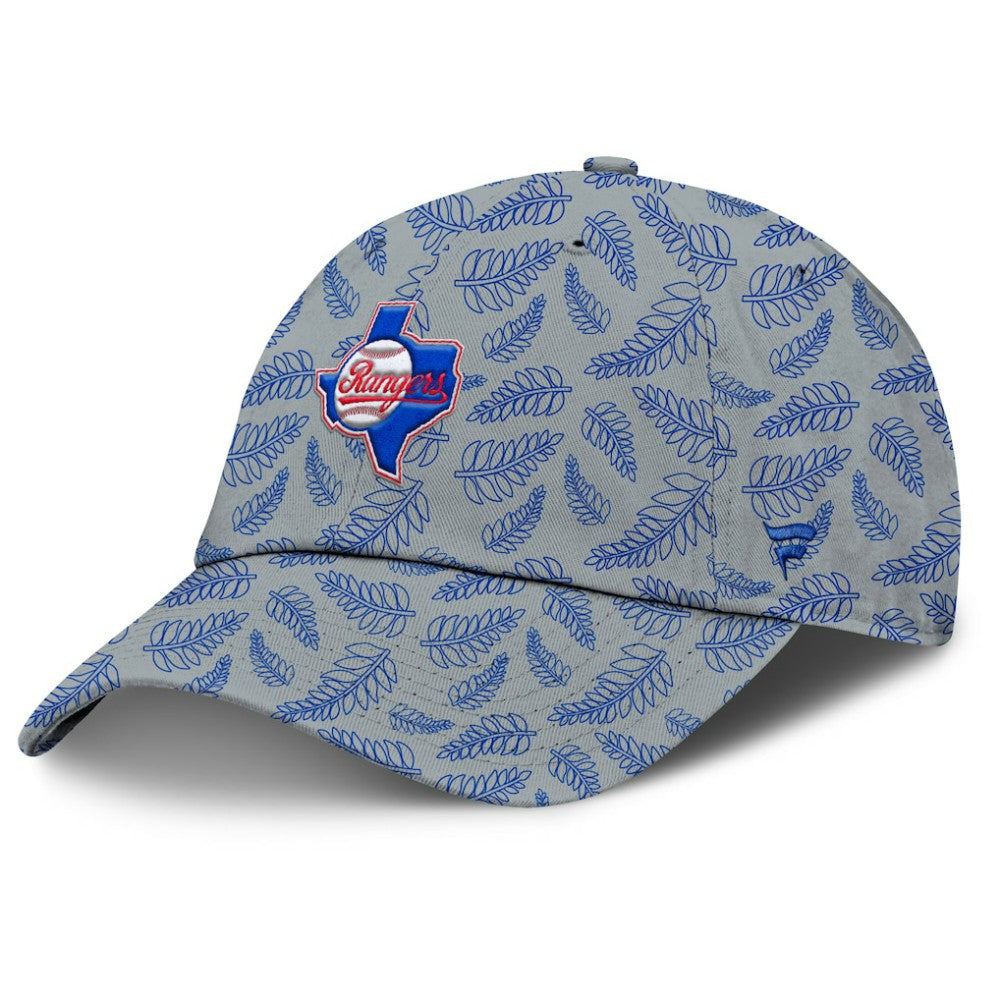 Gray Texas Rangers Fanatics Women's Cooperstown Collection Shift Adjustable Hat