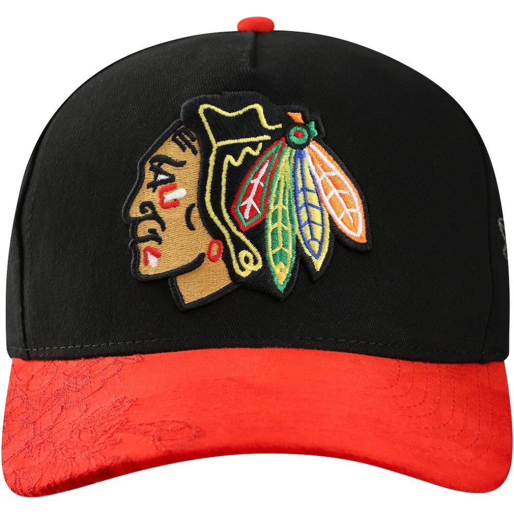 NHL Chicago Blackhawks Mitchell & Ness May Flowers Pro Crown Adjustable Hat