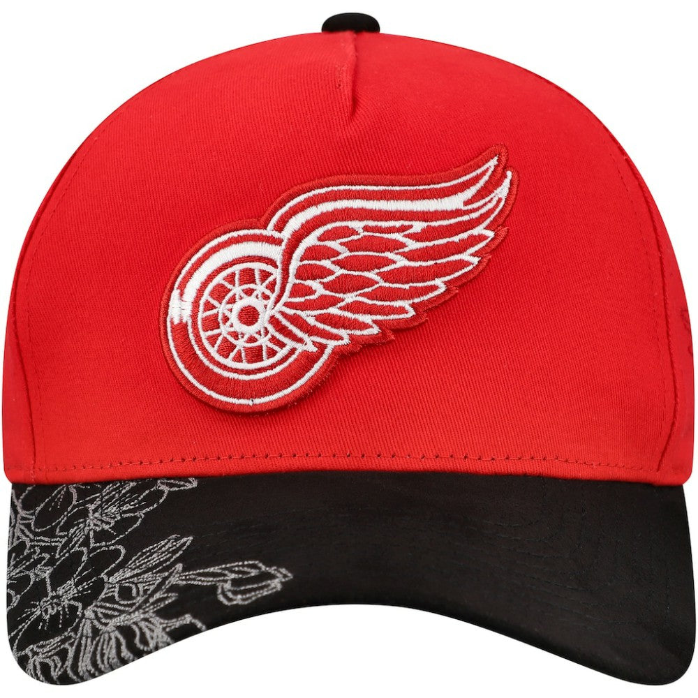 NHL Detroit Red Wings Mitchell & Ness May Flowers Pro Crown Adjustable Hat