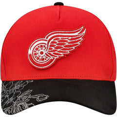 NHL Detroit Red Wings Mitchell & Ness May Flowers Pro Crown Adjustable Hat