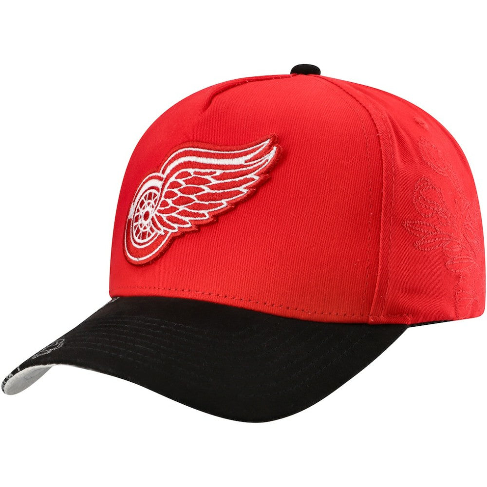 NHL Detroit Red Wings Mitchell & Ness May Flowers Pro Crown Adjustable Hat