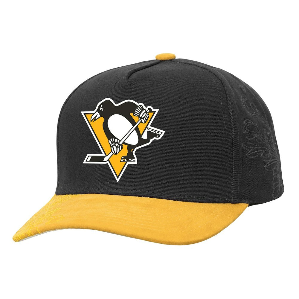 NHL Pittsburgh Penguins Mitchell & Ness May Flowers Pro Crown Adjustable Hat