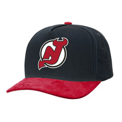NHL New Jersey Devils Mitchell & Ness May Flowers Pro Crown Adjustable Hat