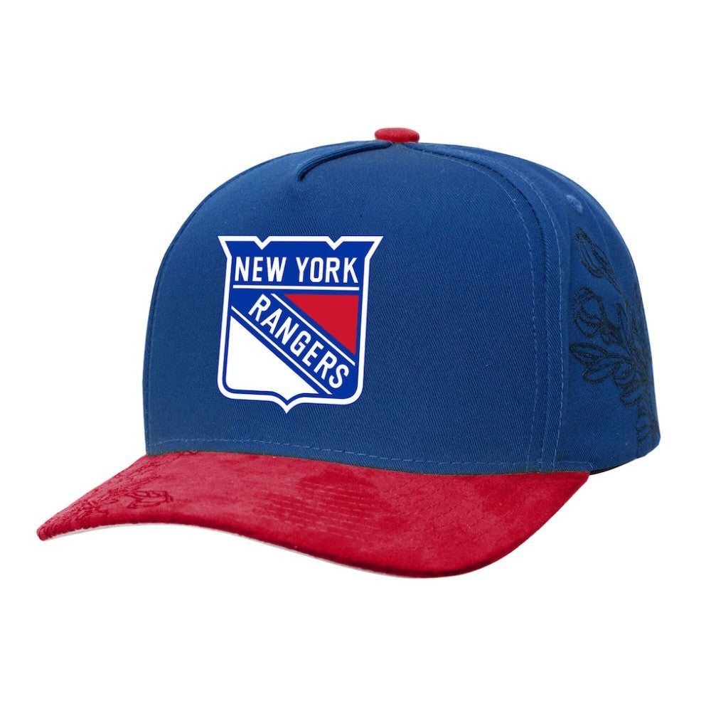 NHL New York Rangers Mitchell & Ness May Flowers Pro Crown Adjustable Hat