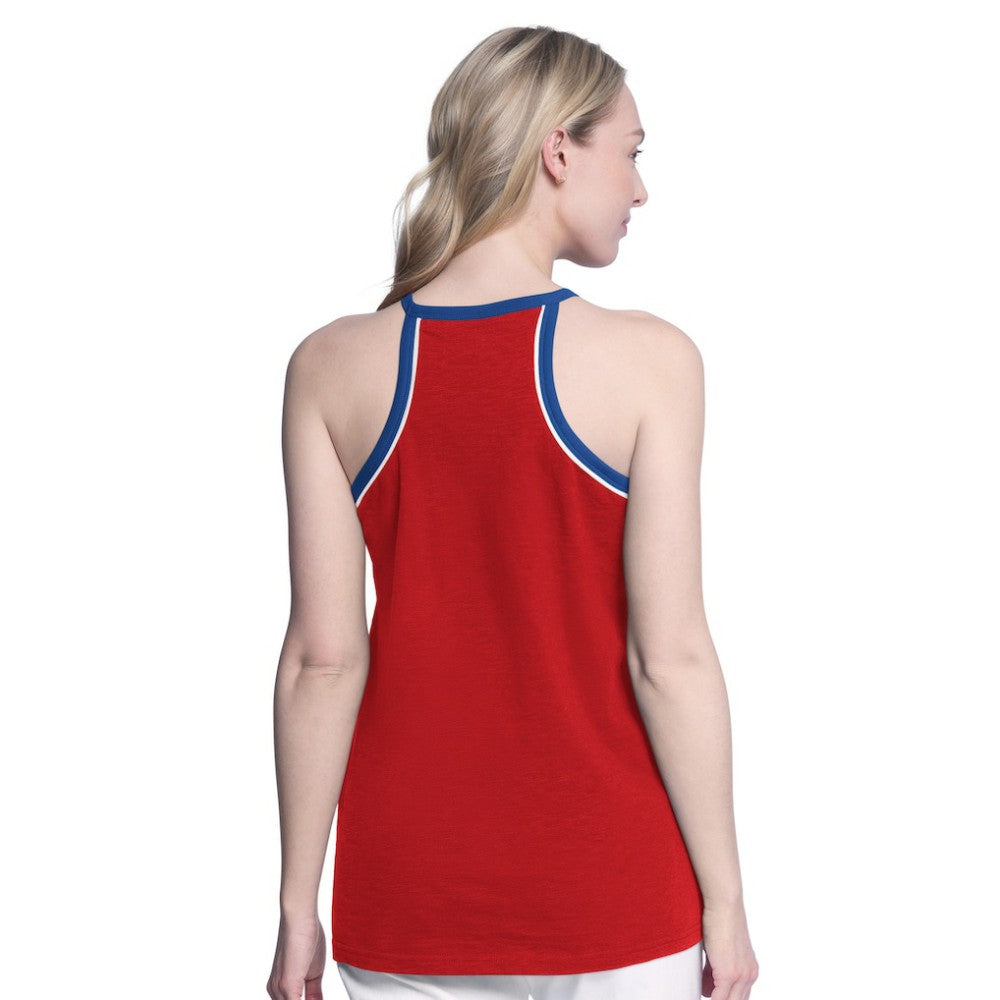 Red Philadelphia Phillies G-III 4Her by Carl Banks Women's Curveball Racerback Tank Top