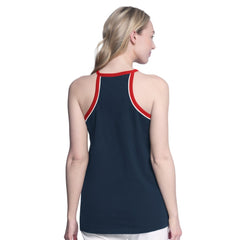 Navy Atlanta Braves G-III 4Her by Carl Banks Women's Curveball Racerback Tank Top