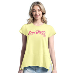 Yellow San Diego Padres Margaritaville Women's Gametime is Paradise T-Shirt