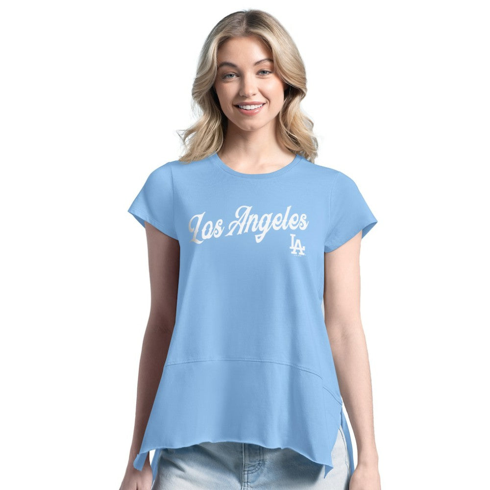 Light Blue Los Angeles Dodgers Margaritaville Women's Gametime is Paradise T-Shirt