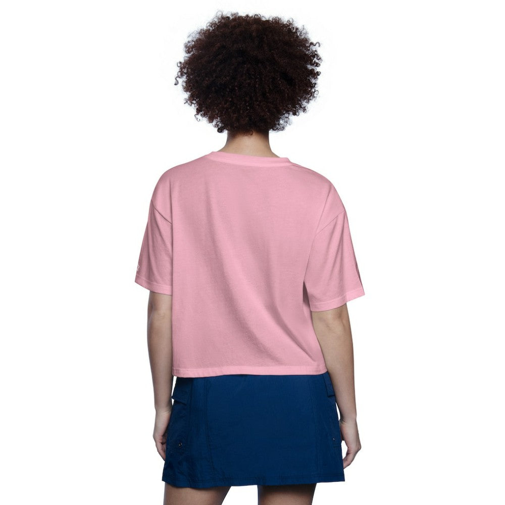 Pink Baltimore Orioles Starter Women's Play the Ball Boxy Cropped T-Shirt