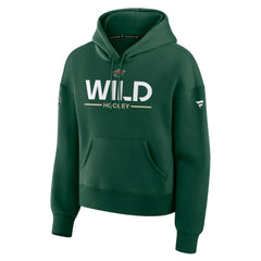 NHL Minnesota Wild Fanatics Women's Authentic Pro Primary Pullover Hoodie