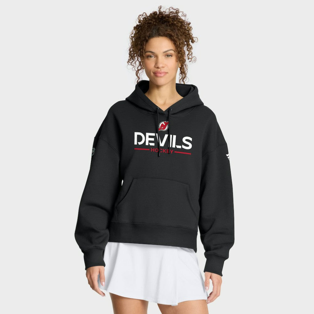 NHL New Jersey Devils Fanatics Women's Authentic Pro Primary Pullover Hoodie