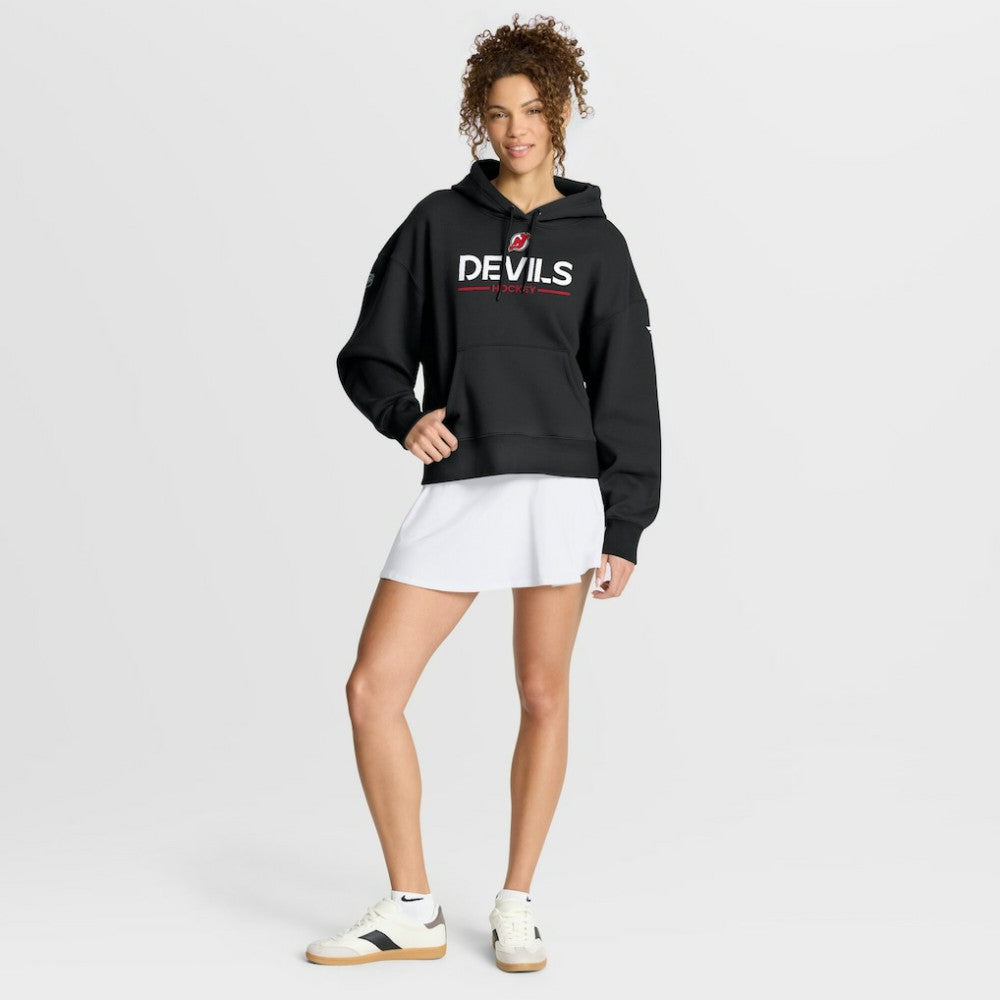 NHL New Jersey Devils Fanatics Women's Authentic Pro Primary Pullover Hoodie