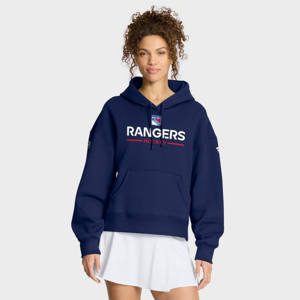 NHL New York Rangers Fanatics Women's Authentic Pro Primary Pullover Hoodie