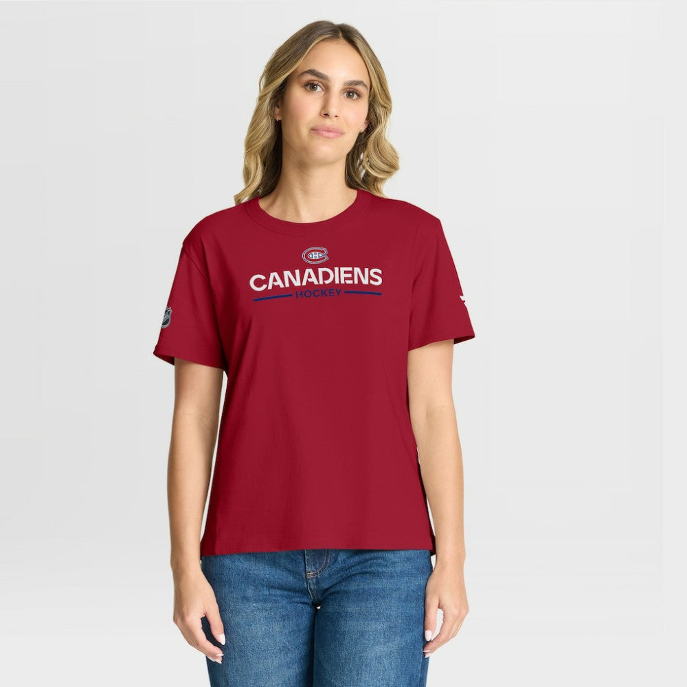 NHL Montreal Canadiens Fanatics Women's Authentic Pro Primary T-Shirt