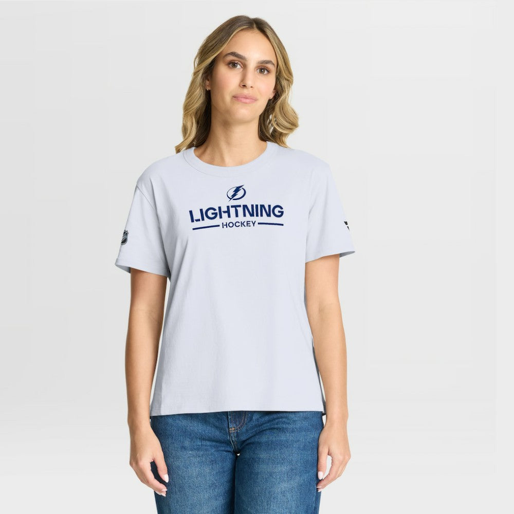 NHL Tampa Bay Lightning Fanatics Women's Authentic Pro Primary T-Shirt