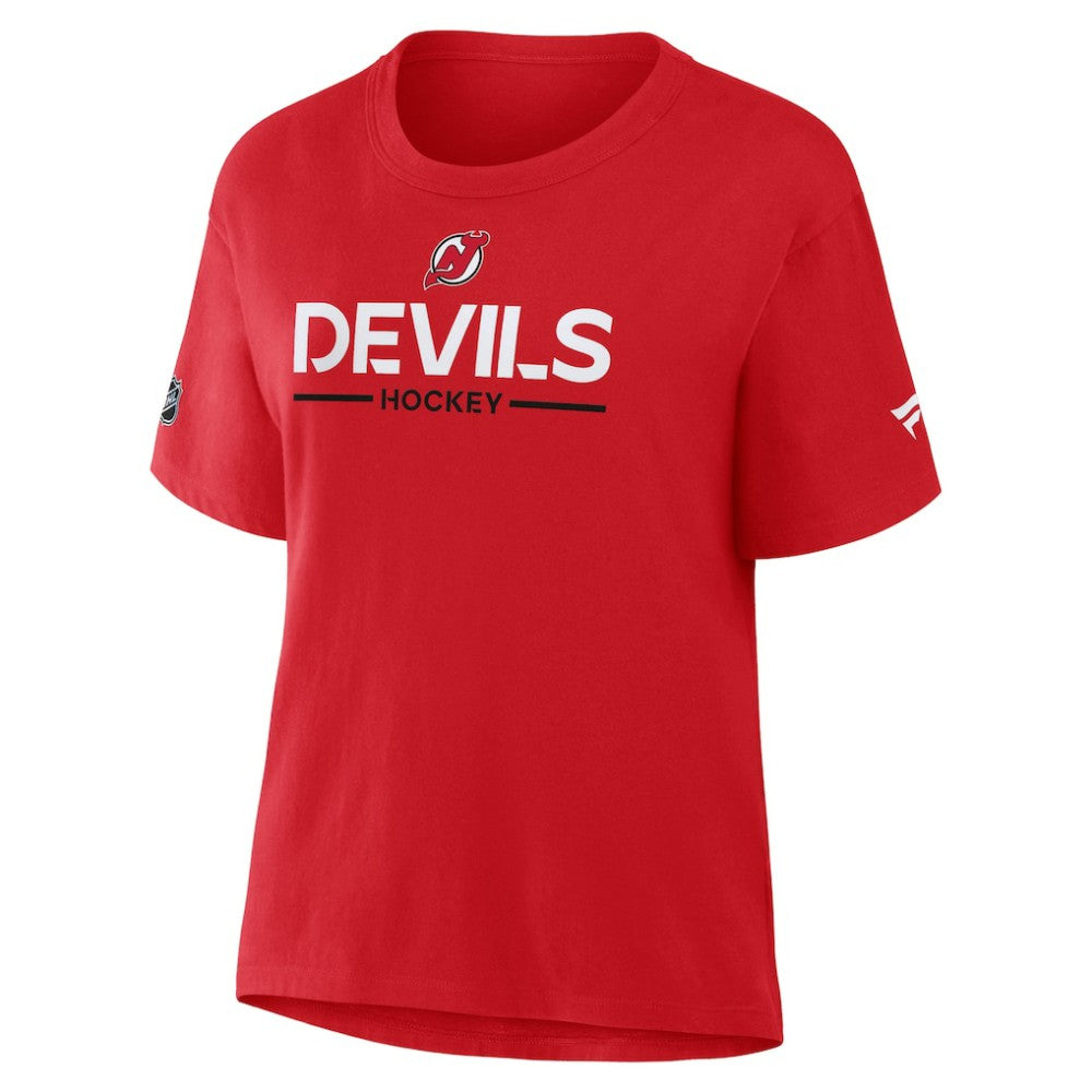 NHL New Jersey Devils Fanatics Women's Authentic Pro Primary T-Shirt