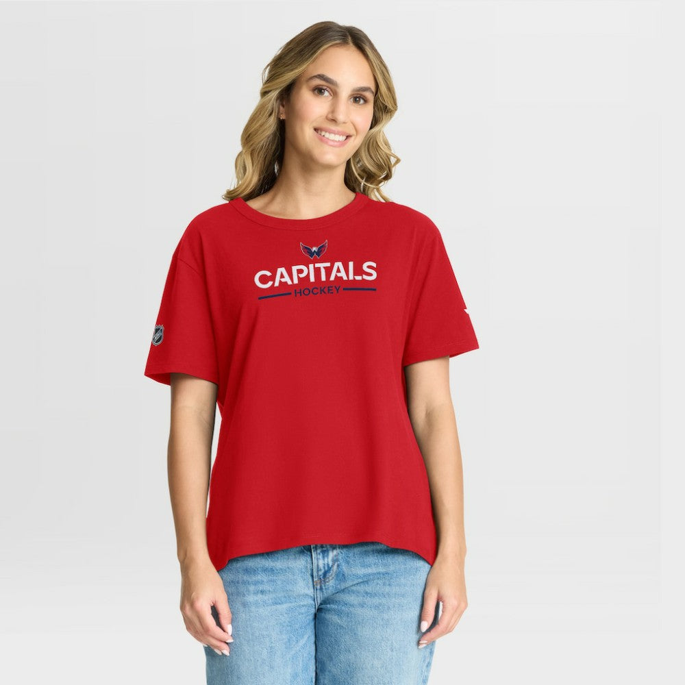 NHL Washington Capitals Fanatics Women's Authentic Pro Primary T-Shirt
