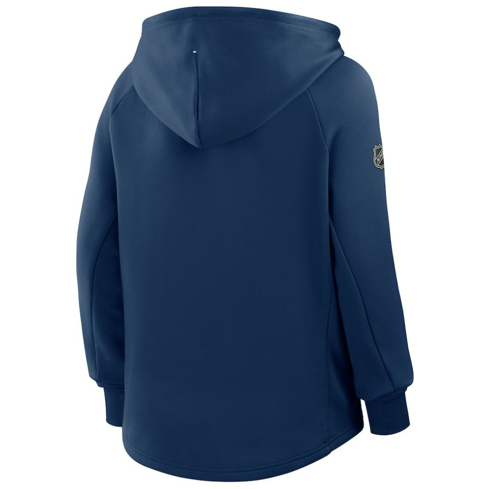 NHL Seattle Kraken Fanatics Women's Authentic Pro Rink Raglan Full-Zip Hoodie