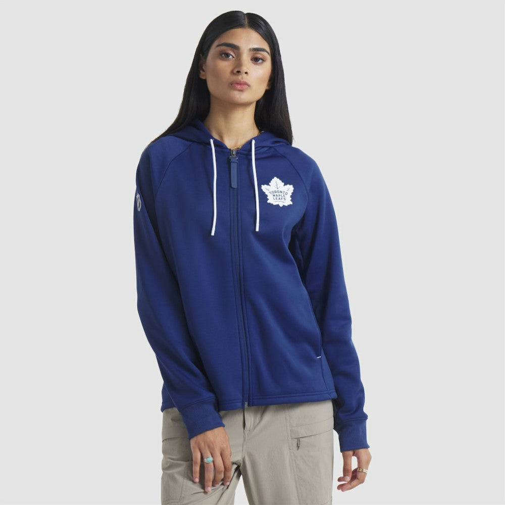 NHL Toronto Maple Leafs Fanatics Women's Authentic Pro Rink Raglan Full-Zip Hoodie