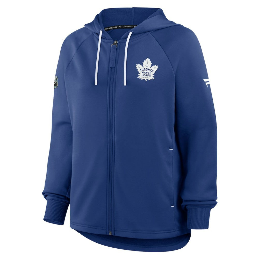 NHL Toronto Maple Leafs Fanatics Women's Authentic Pro Rink Raglan Full-Zip Hoodie