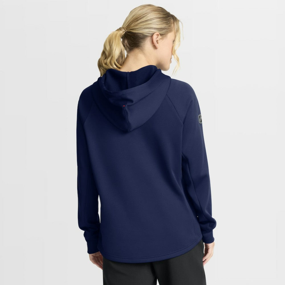 NHL New York Rangers Fanatics Women's Authentic Pro Rink Raglan Full-Zip Hoodie
