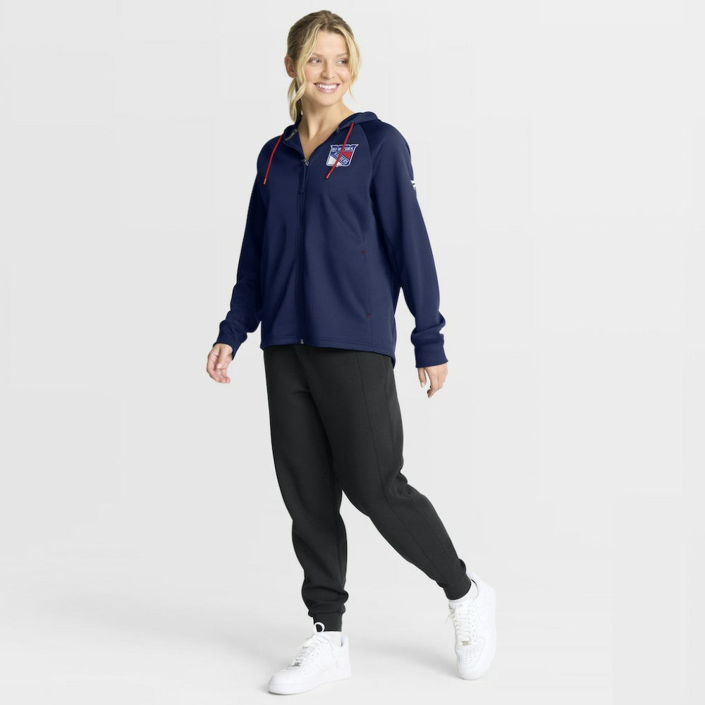 NHL New York Rangers Fanatics Women's Authentic Pro Rink Raglan Full-Zip Hoodie