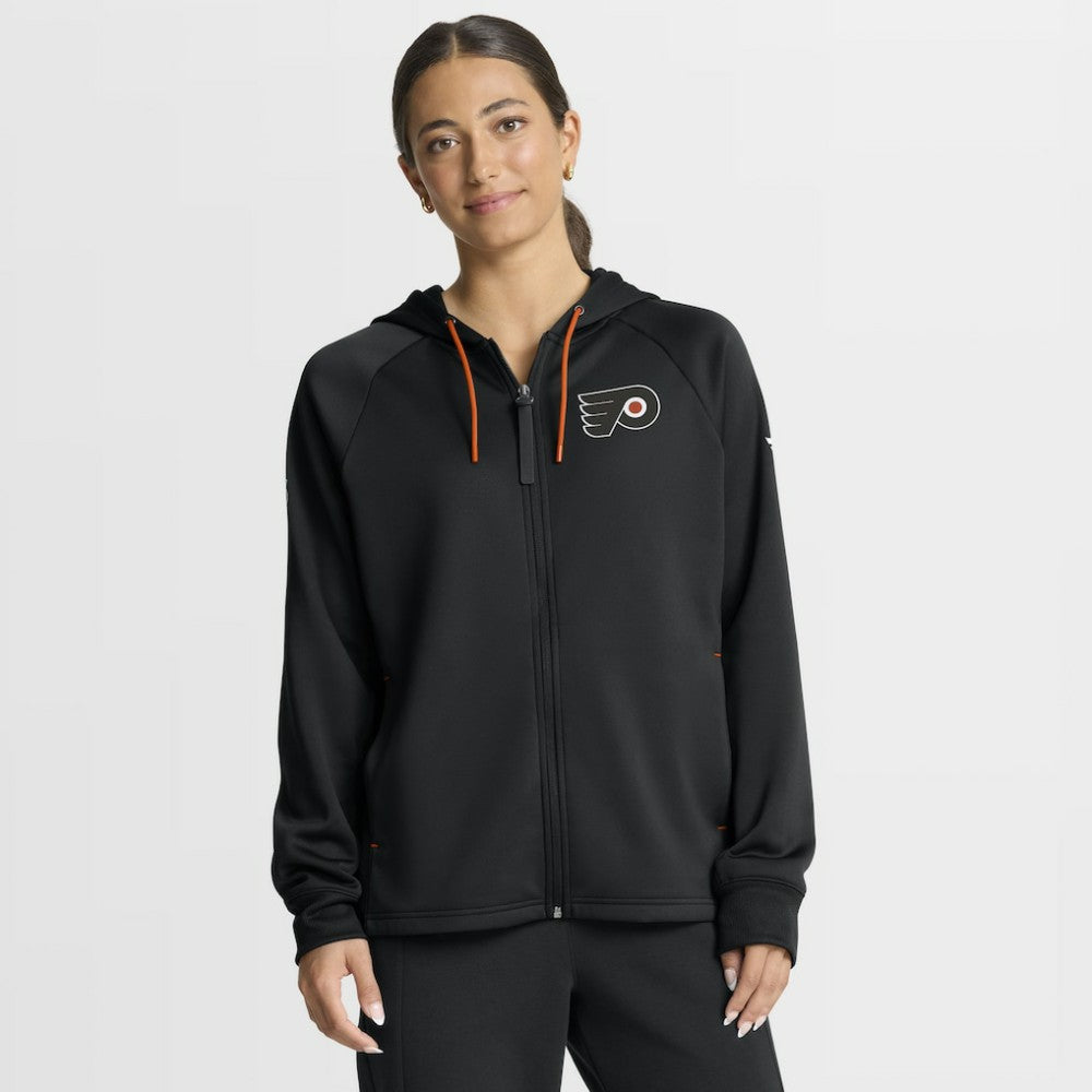 NHL Philadelphia Flyers Fanatics Women's Authentic Pro Rink Raglan Full-Zip Hoodie