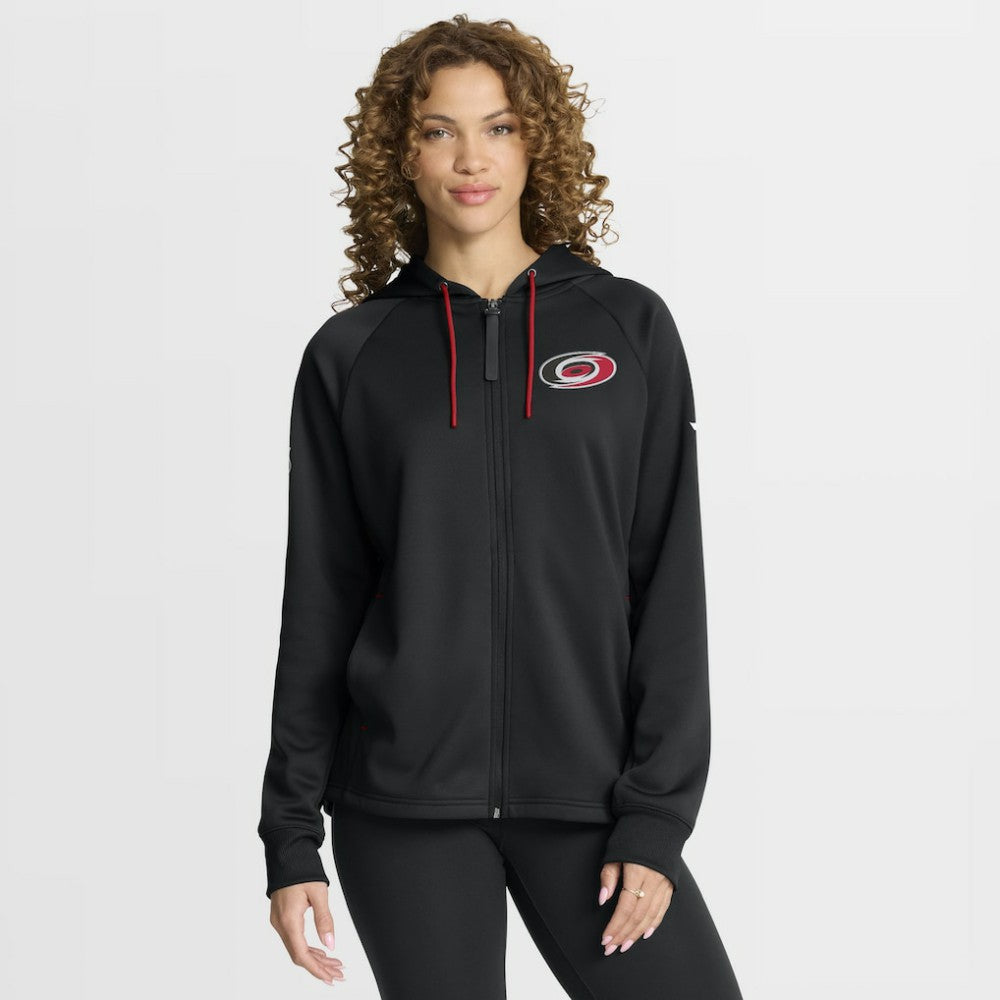 NHL Carolina Hurricanes Fanatics Women's Authentic Pro Rink Raglan Full-Zip Hoodie