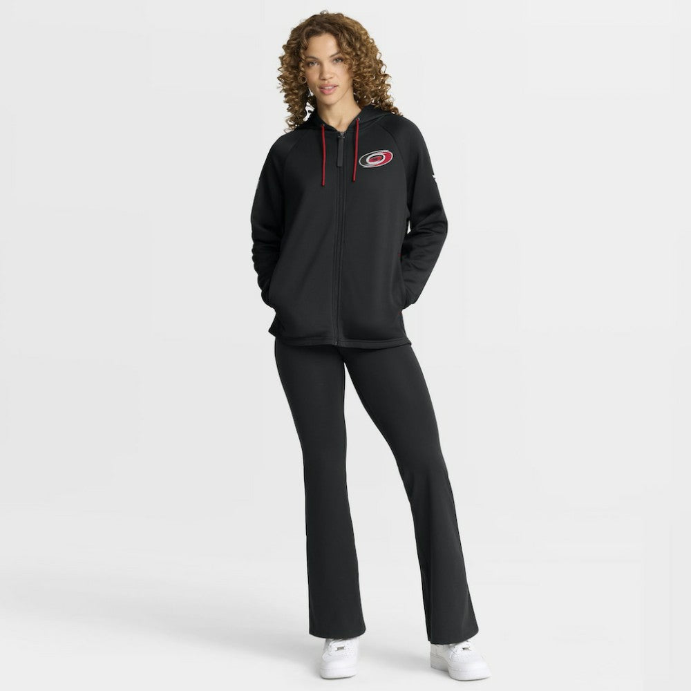 NHL Carolina Hurricanes Fanatics Women's Authentic Pro Rink Raglan Full-Zip Hoodie