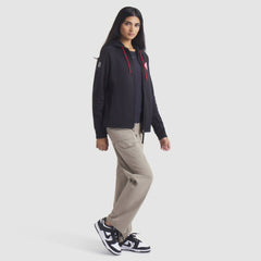 NHL Detroit Red Wings Fanatics Women's Authentic Pro Rink Raglan Full-Zip Hoodie
