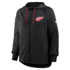NHL Detroit Red Wings Fanatics Women's Authentic Pro Rink Raglan Full-Zip Hoodie
