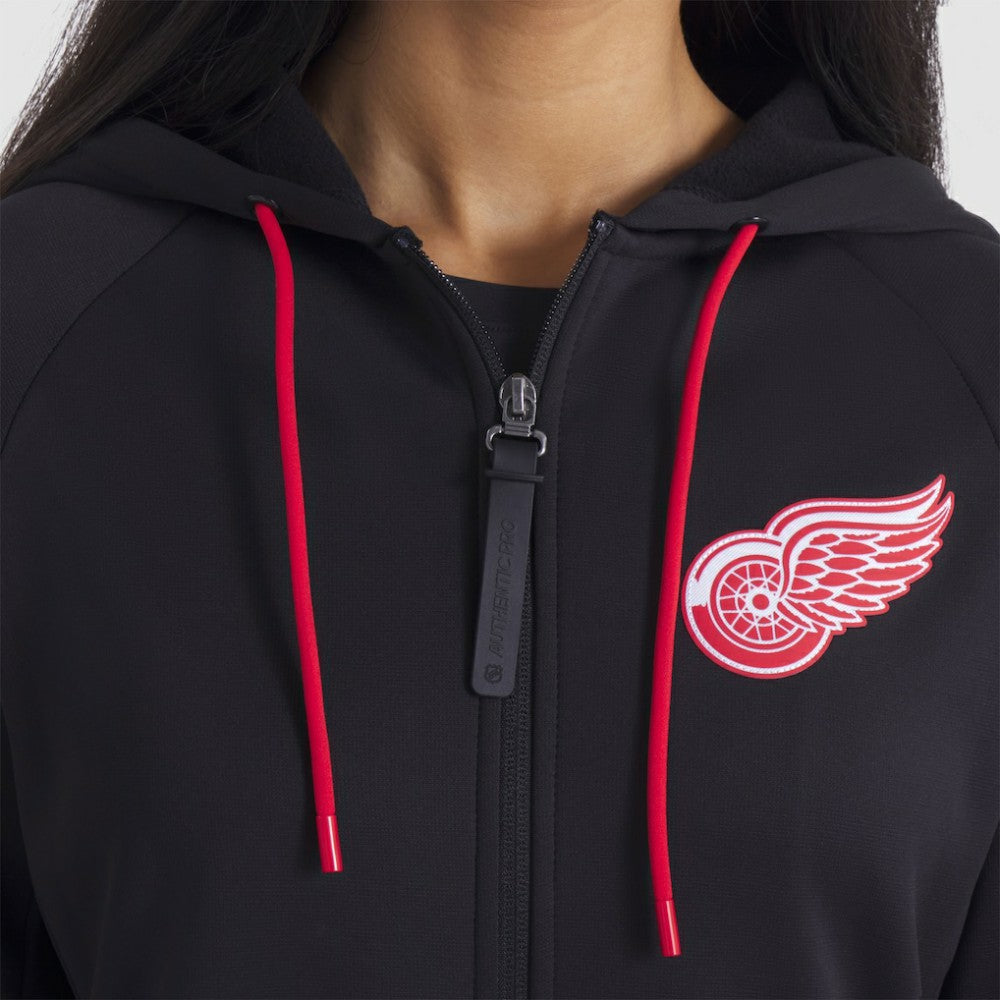 NHL Detroit Red Wings Fanatics Women's Authentic Pro Rink Raglan Full-Zip Hoodie