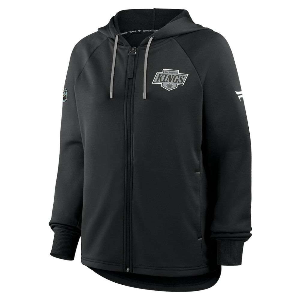 NHL Los Angeles Kings Fanatics Women's Authentic Pro Rink Raglan Full-Zip Hoodie