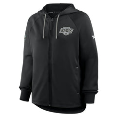 NHL Los Angeles Kings Fanatics Women's Authentic Pro Rink Raglan Full-Zip Hoodie