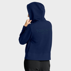 NHL Toronto Maple Leafs Fanatics Women's Authentic Pro Road Tri-Blend Quarter-Zip Hoodie