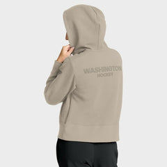 NHL Washington Capitals Fanatics Women's Authentic Pro Road Tri-Blend Quarter-Zip Hoodie