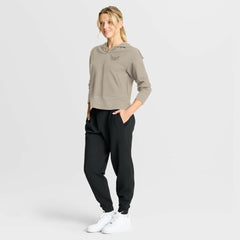 NHL Washington Capitals Fanatics Women's Authentic Pro Road Tri-Blend Quarter-Zip Hoodie