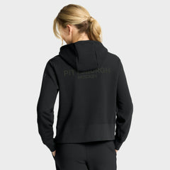 NHL Pittsburgh Penguins Fanatics Women's Authentic Pro Road Tri-Blend Quarter-Zip Hoodie