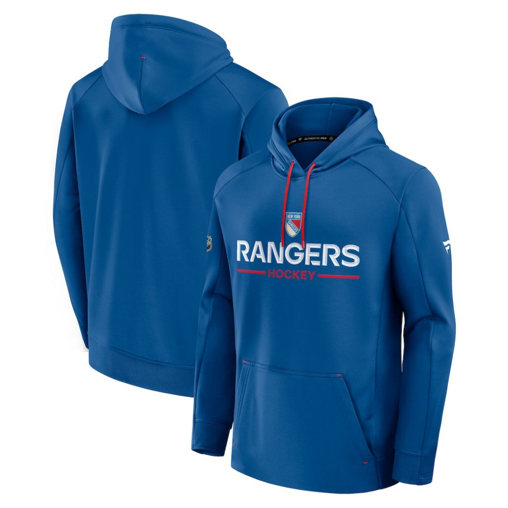 NHL New York Rangers Fanatics Authentic Pro Rink Centennial Hoodie - Blue