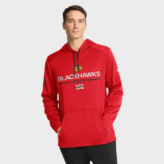 NHL Chicago Blackhawks Fanatics Authentic Pro Centennial Rink Hoodie - Red