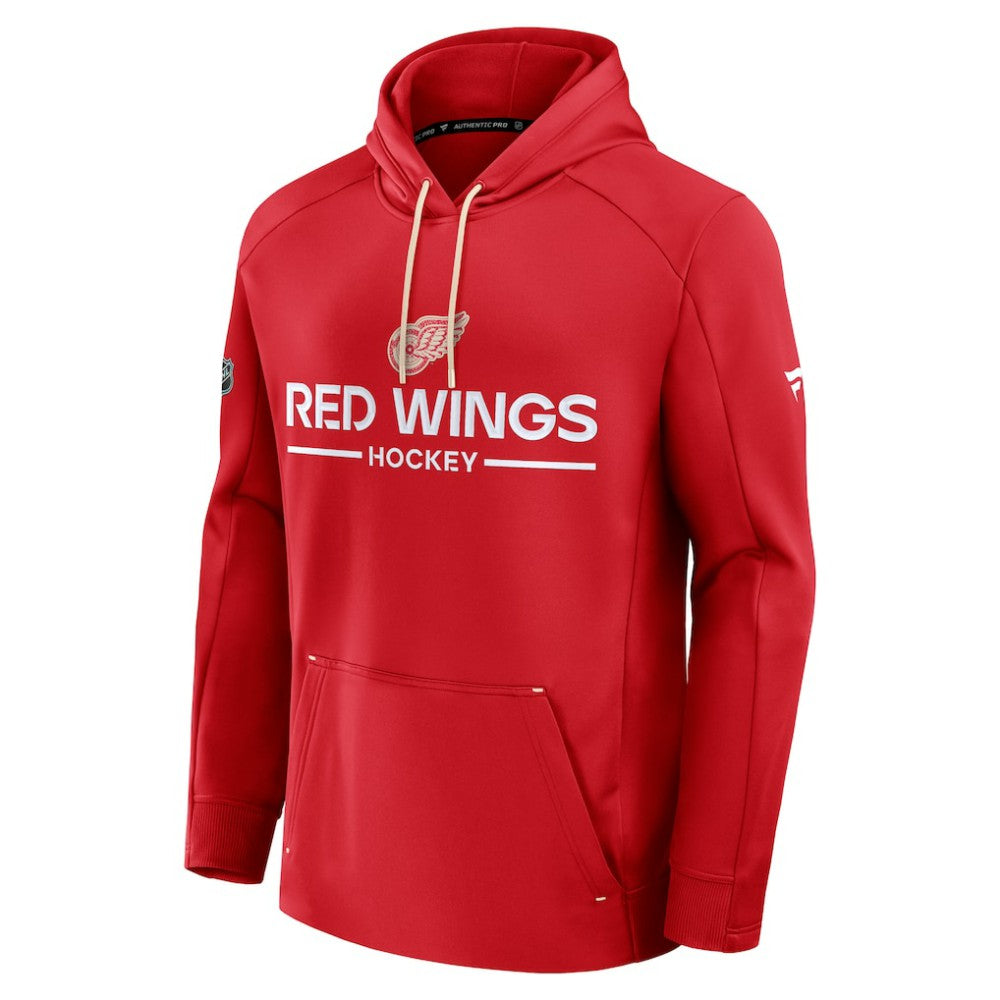 NHL Detroit Red Wings Fanatics Authentic Pro Centennial Rink Hoodie - Red