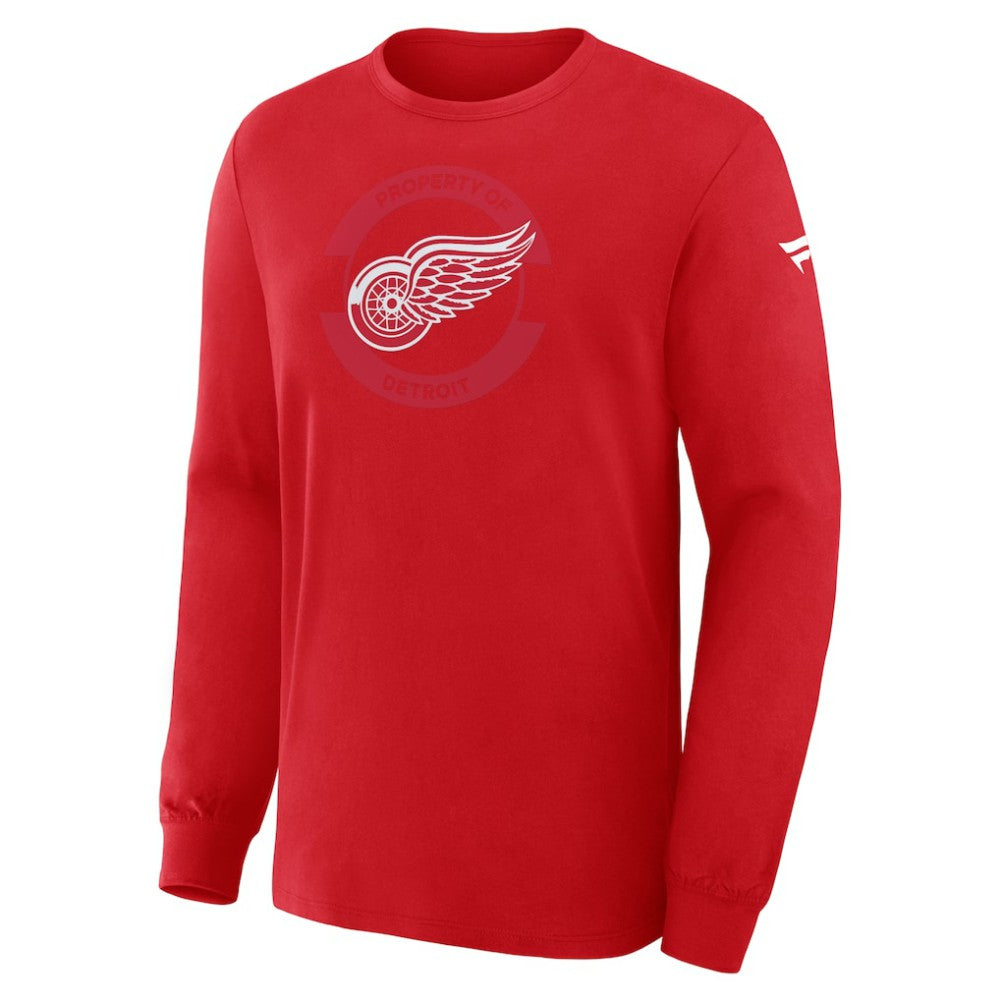 NHL Detroit Red Wings Fanatics Authentic Pro Property Of Practice Long Sleeve T-Shirt
