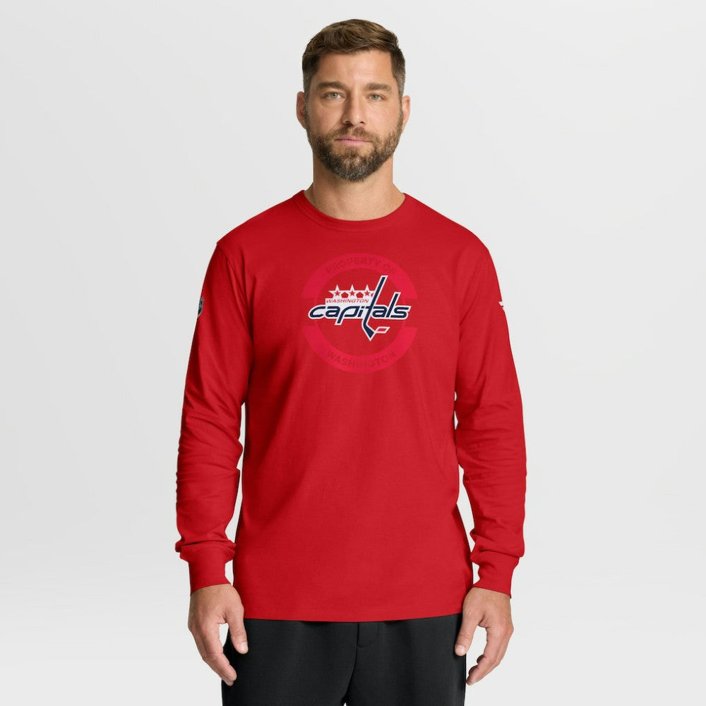 NHL Washington Capitals Fanatics Authentic Pro Property Of Practice Long Sleeve T-Shirt