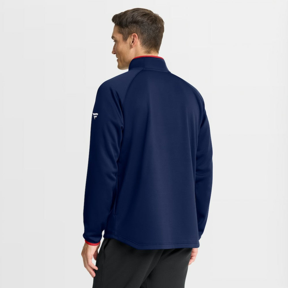 NHL New York Rangers Fanatics Authentic Pro Rink Raglan Quarter-Zip Pullover