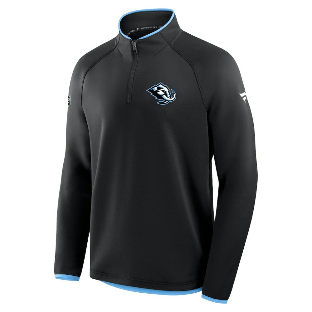 NHL Utah Mammoth Fanatics Authentic Pro Rink Raglan Quarter-Zip Pullover