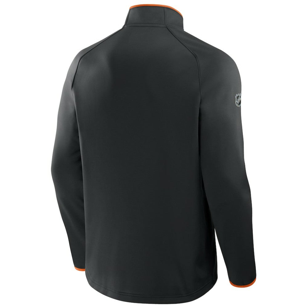NHL Philadelphia Flyers Fanatics Authentic Pro Rink Raglan Quarter-Zip Pullover