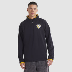 NHL Pittsburgh Penguins Fanatics Authentic Pro Rink Raglan Quarter-Zip Pullover