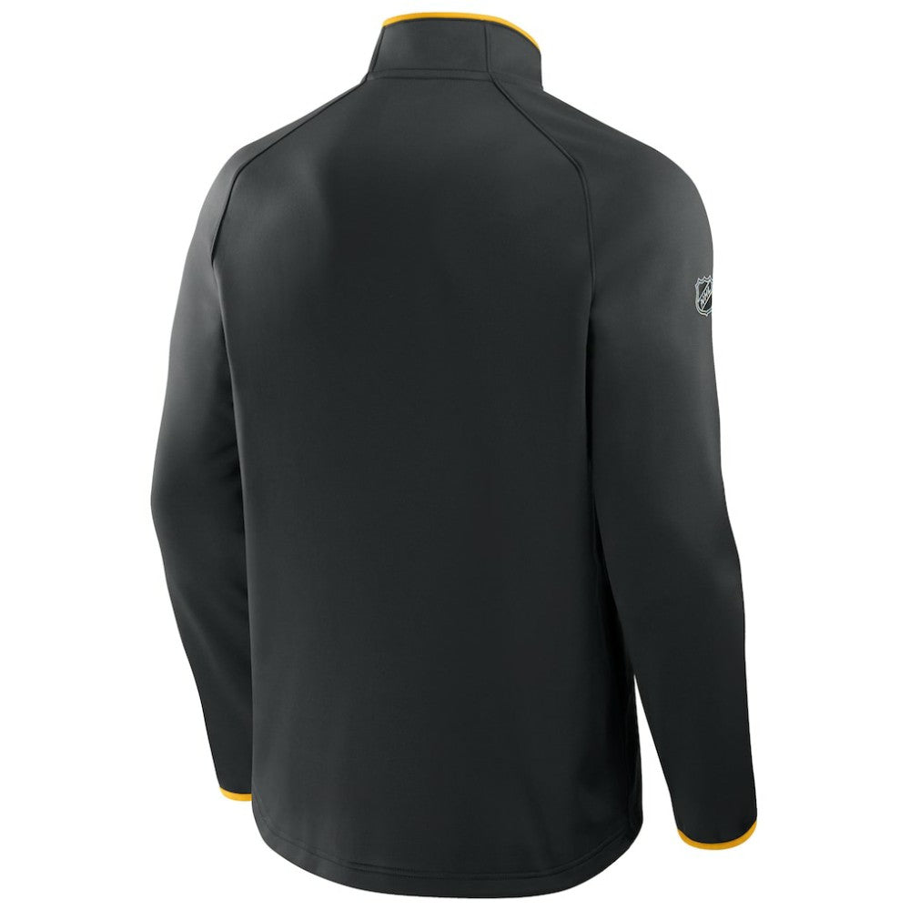NHL Pittsburgh Penguins Fanatics Authentic Pro Rink Raglan Quarter-Zip Pullover