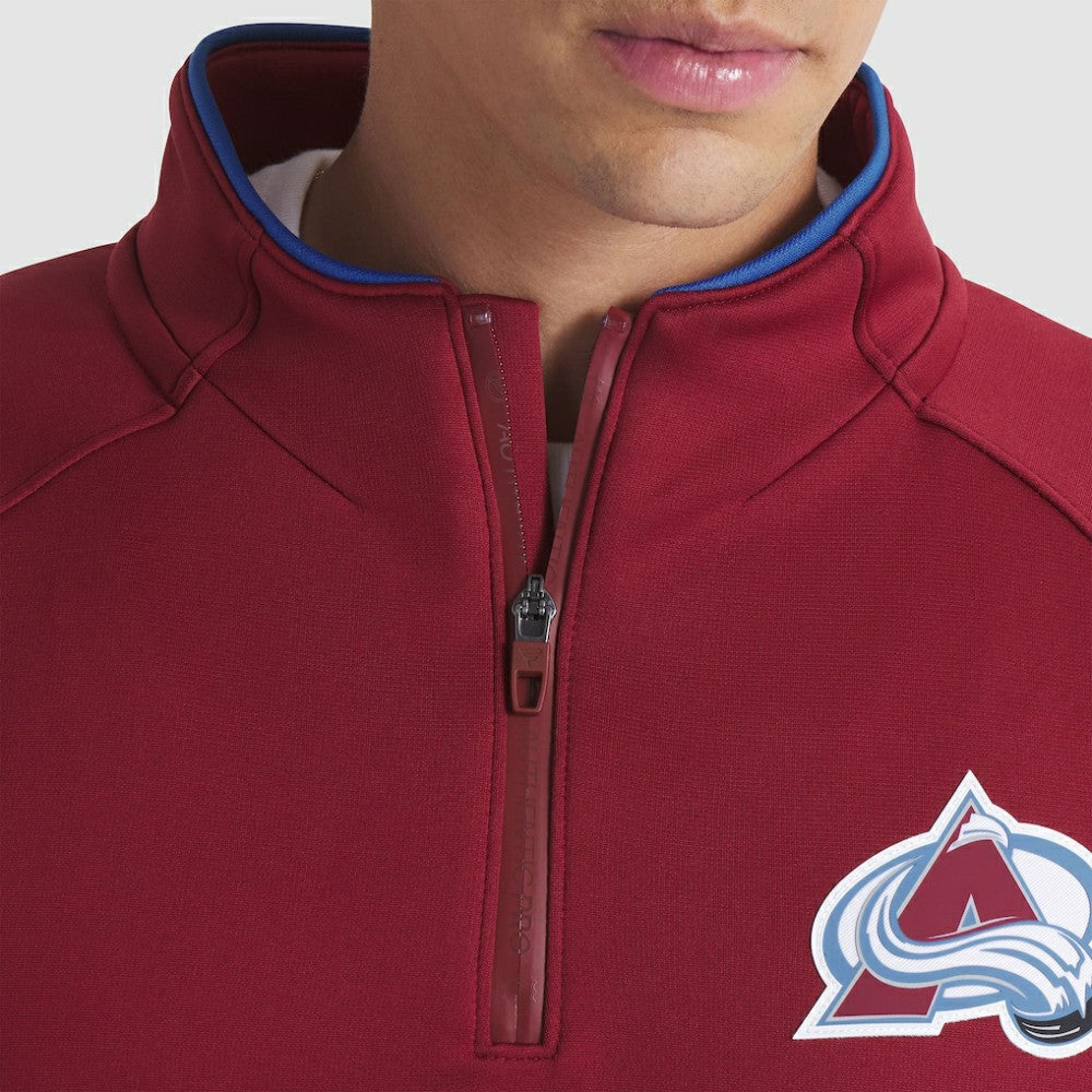 NHL Colorado Avalanche Fanatics Authentic Pro Rink Raglan Quarter-Zip Pullover