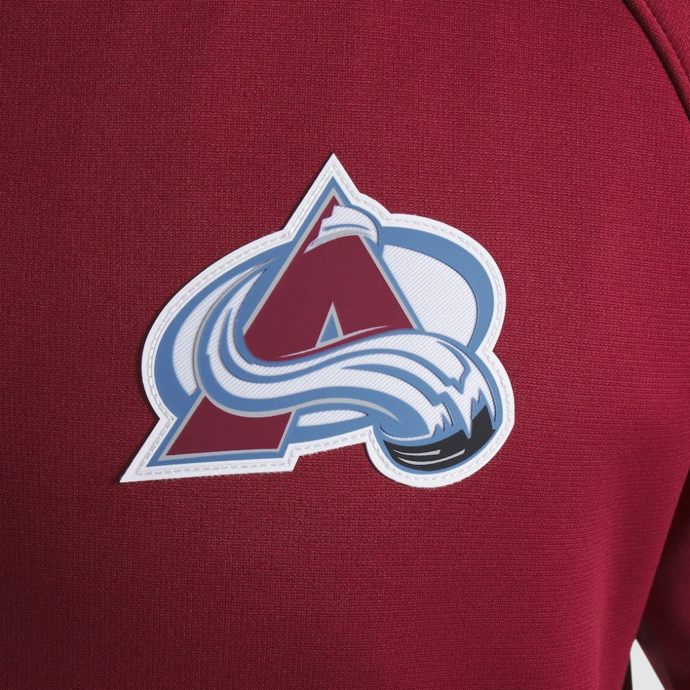 NHL Colorado Avalanche Fanatics Authentic Pro Rink Raglan Quarter-Zip Pullover